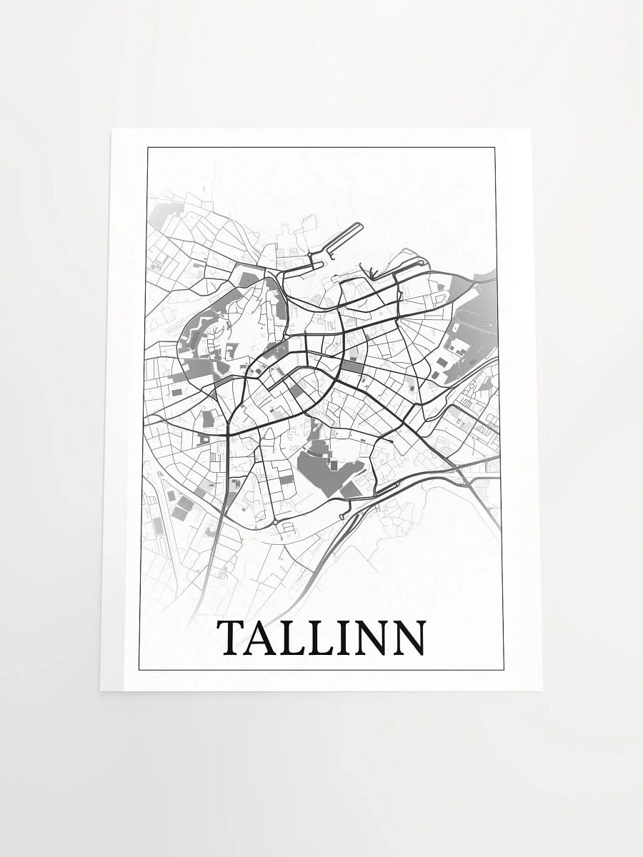 Tallinn, Estonia, city map print product image (18)