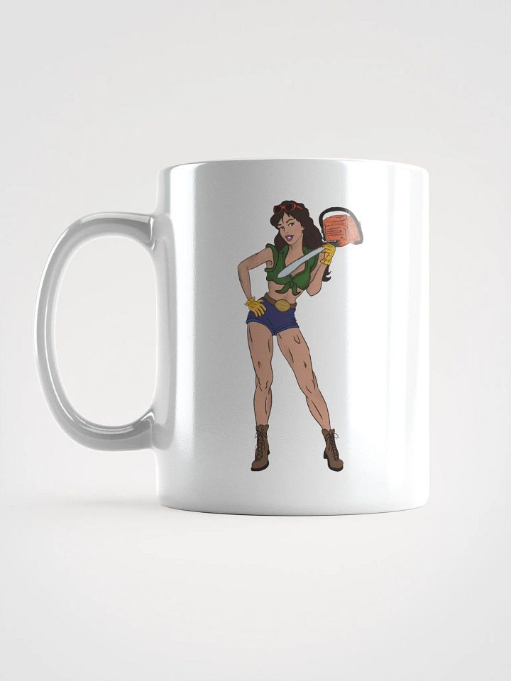 Brunette Chainsaw Betty Pinup Mug product image (1)