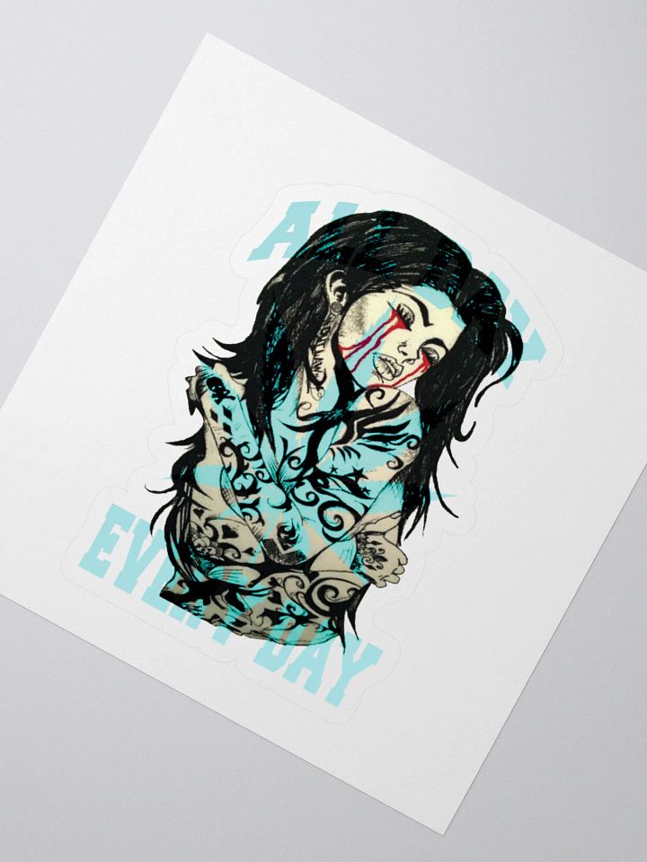 Tattoo Women - Cannabis - AQUA | Kiss Cut Stickers product image (2)