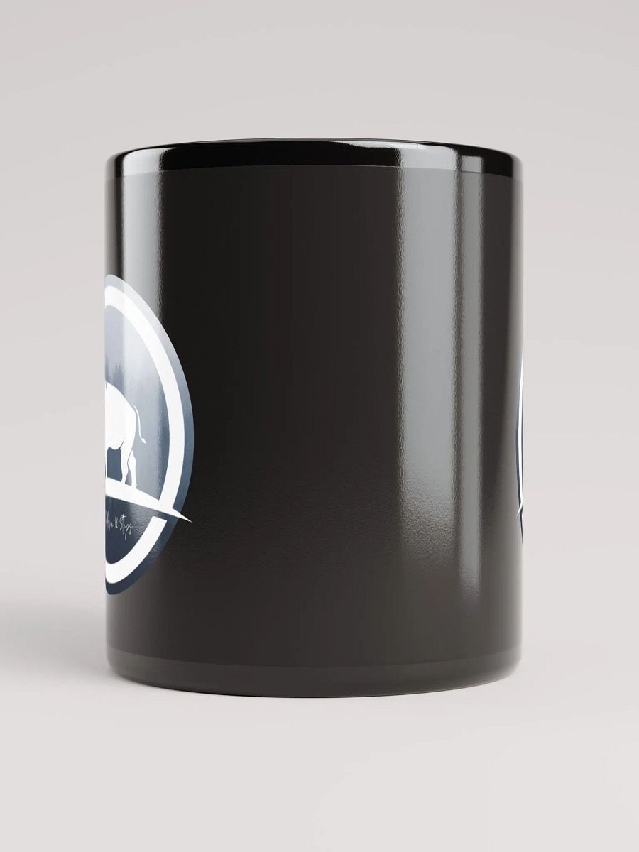 White Bison 12 Steps Glossy Black Mug product image (5)