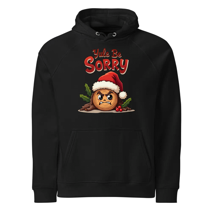 Grumpy Yule Log Eco Hoodie product image (1)