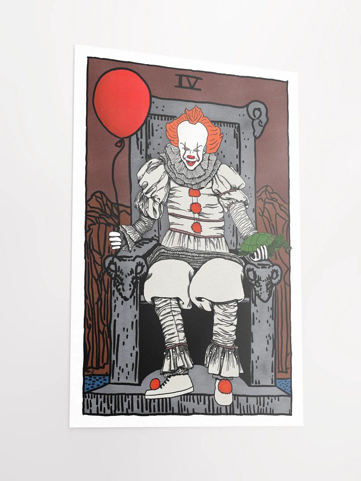 New Pennywise Emperor Tarot Card Print product image (2)