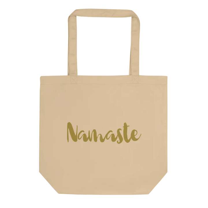Namaste Text Eco-Friendly Tote Bag product image (1)