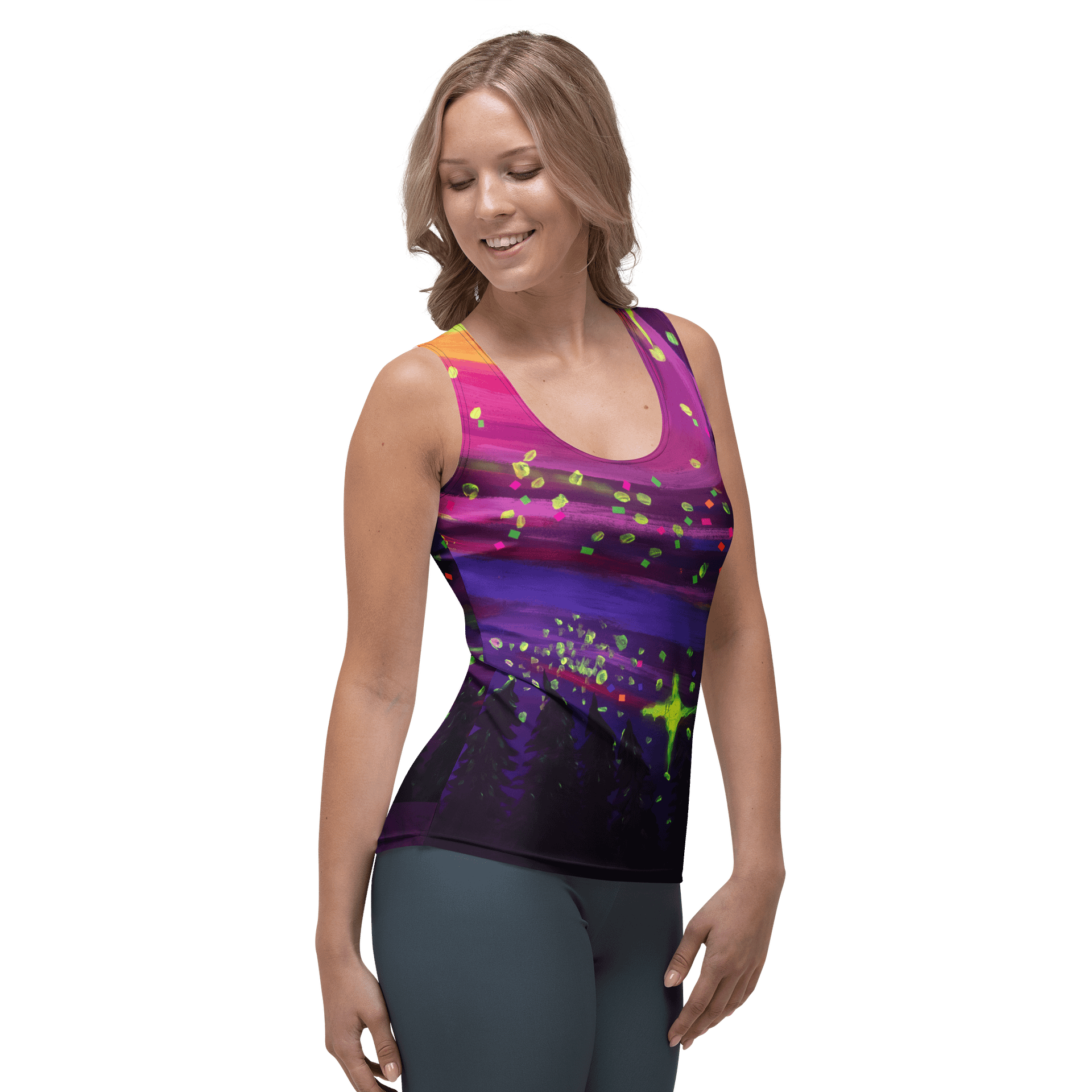 Purple Galaxy Women's Tank Top product image (4)