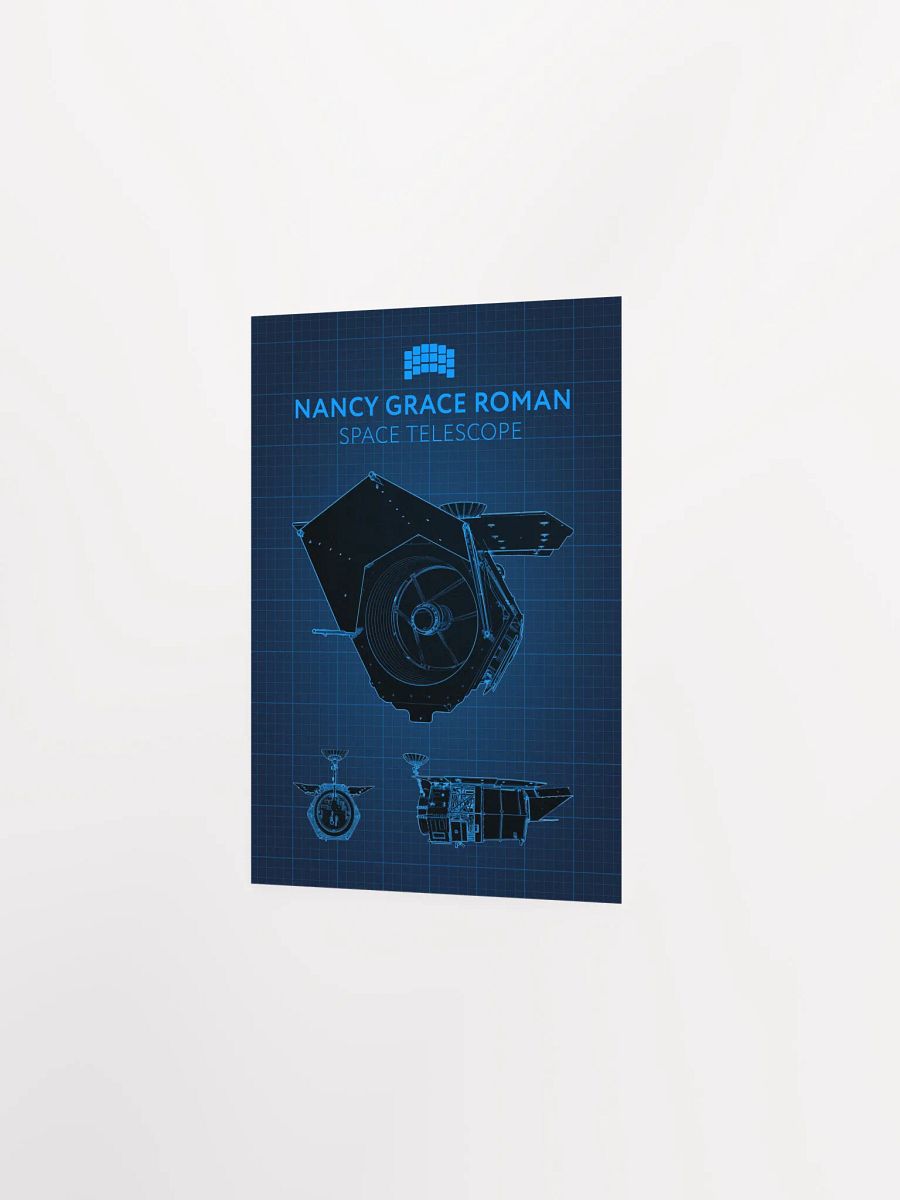 Nancy Grace Roman Telescope Blueprint Poster — NASA NGRST Space Print product image (7)