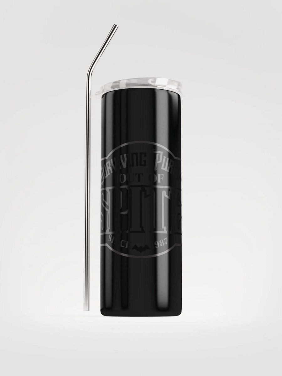 Surviving Purely Out Of Spite Black on Black Tumbler product image (1)