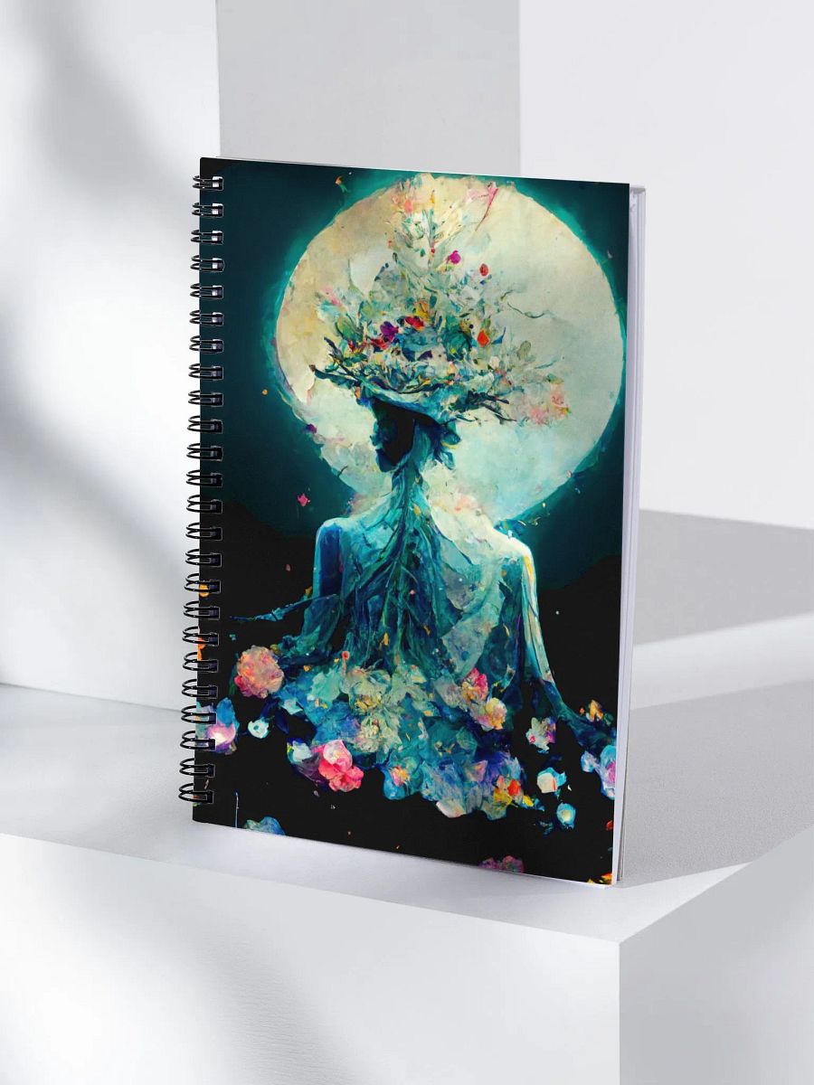 Moonlit Floral Reverie Spiral Notebook product image (4)