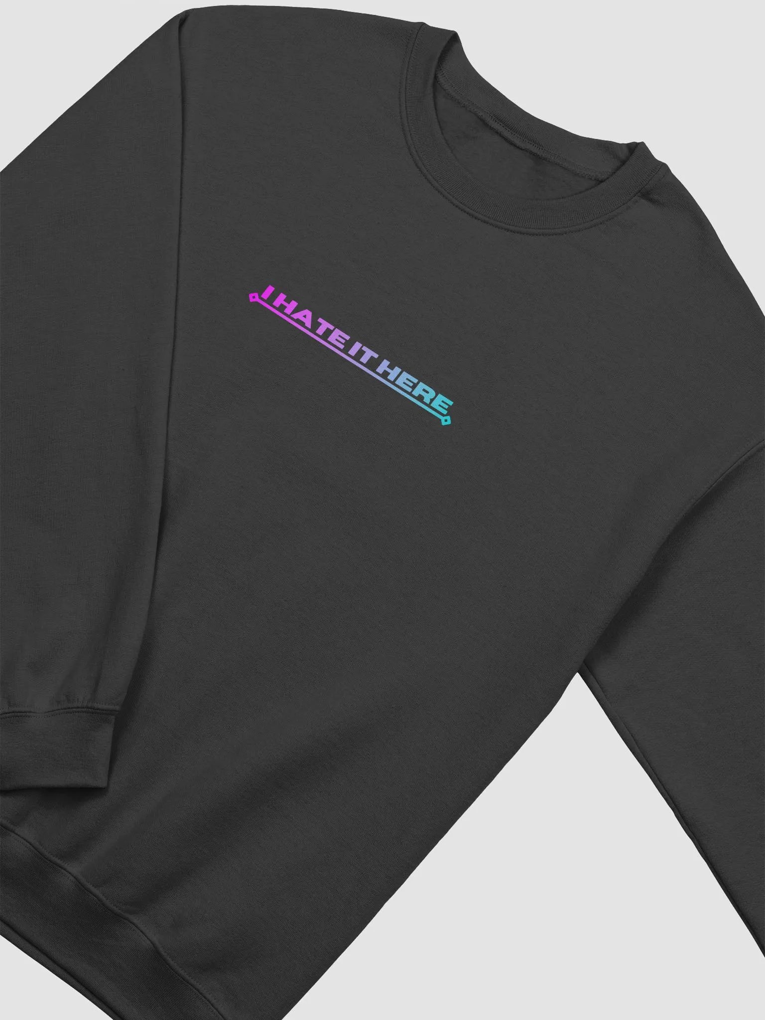 I Hate It Here Sweater with pink & blue text product image (25)