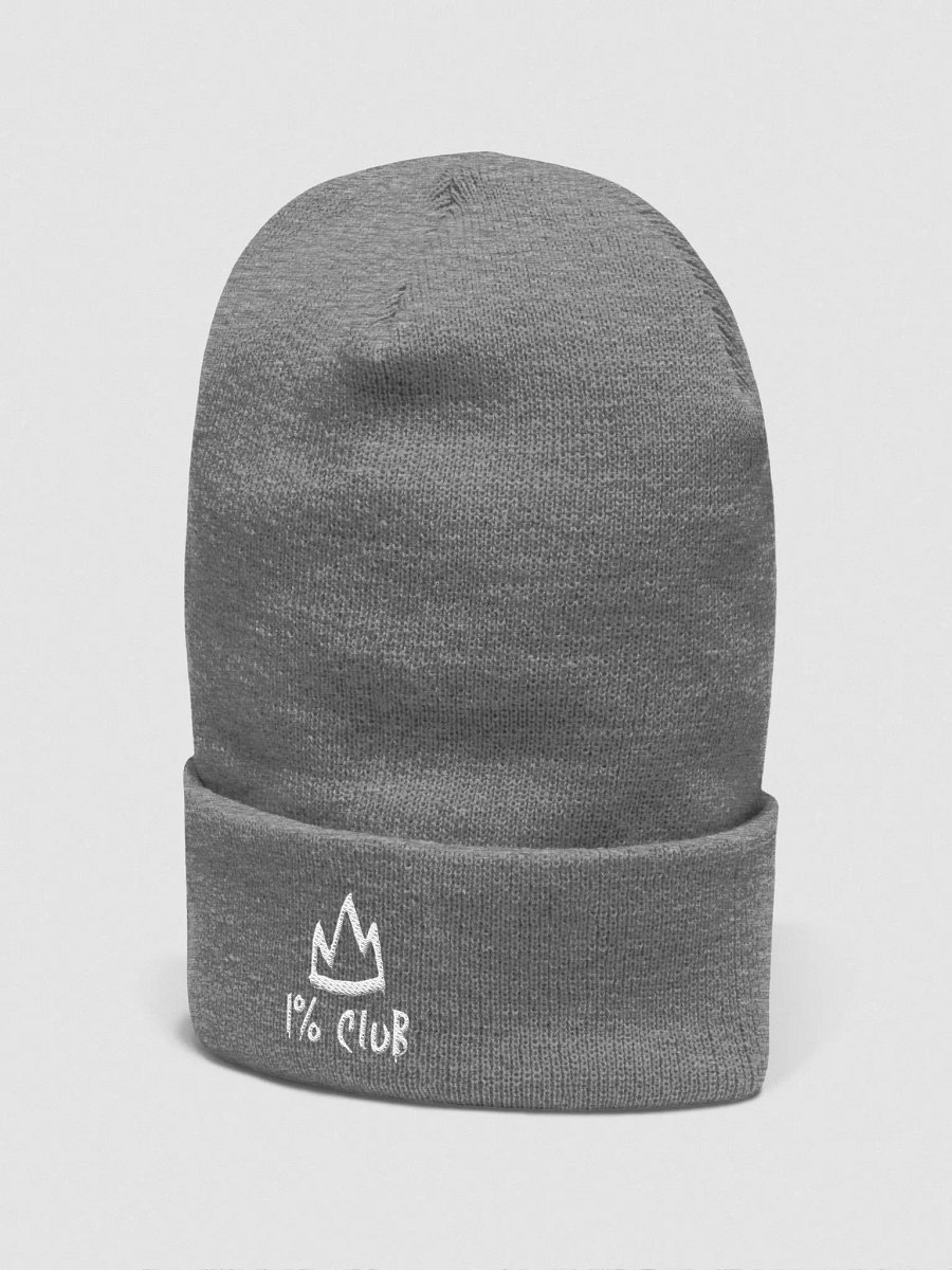 1% Beanie white logo product image (3)