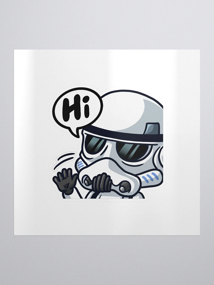 Hi! Trooper Sticker product image (1)