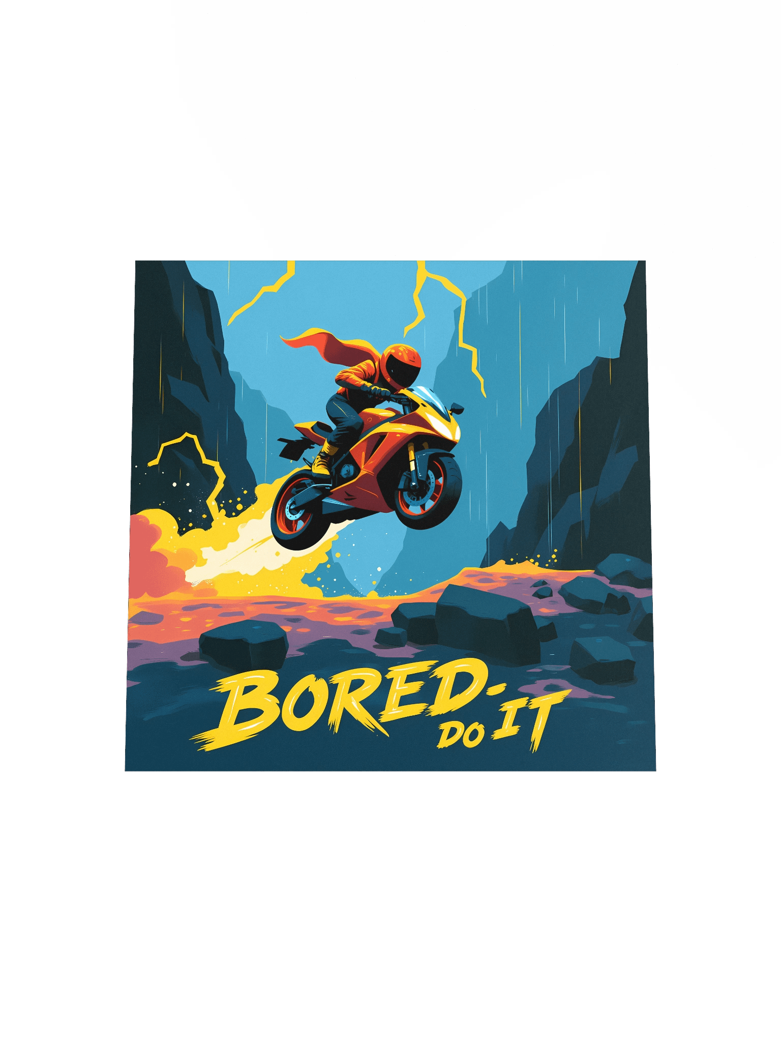 Colorful Moto – Bored Do It Paper Poster product image (16)