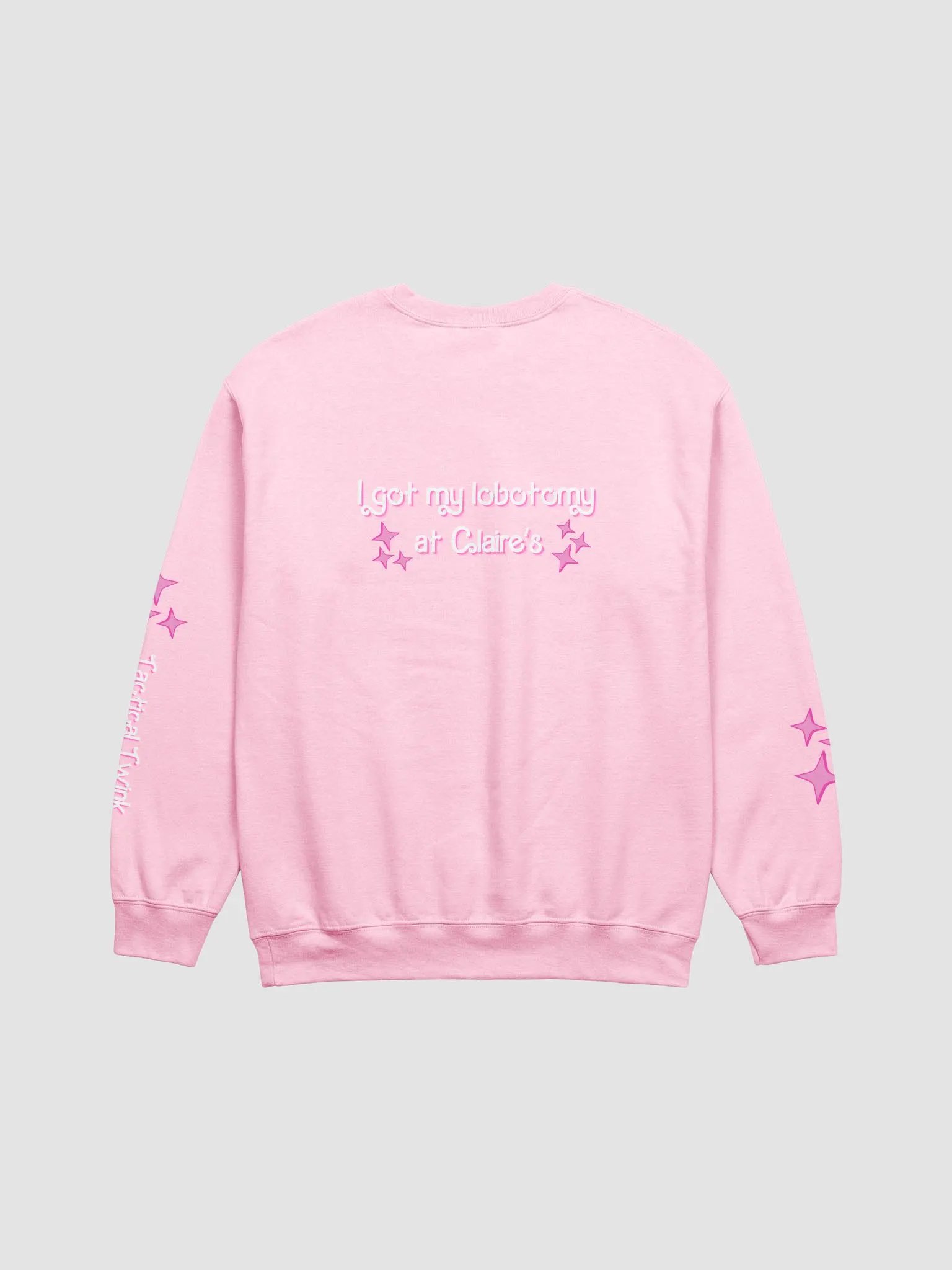 I got my lobotomy at Claire's Crewneck - Pink product image (3)