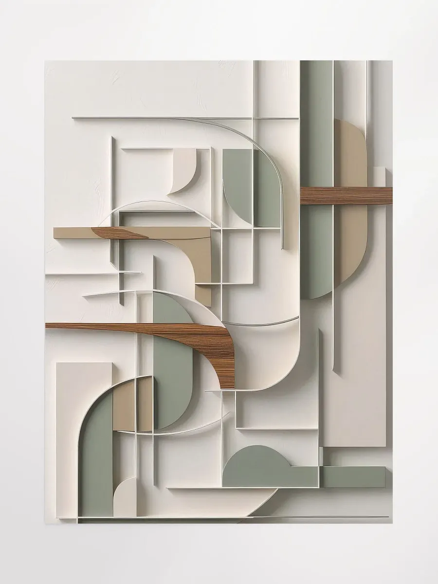 Modern Minimalist Art Poster - v1 - Medium Size 18x24 Inches product image (1)