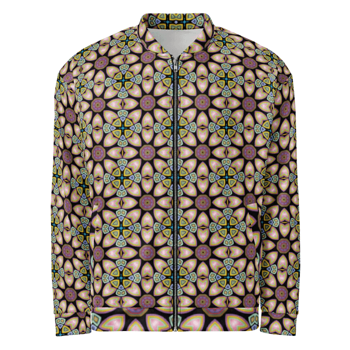 Fractal Batik Purple Bomber Jacket product image (1)