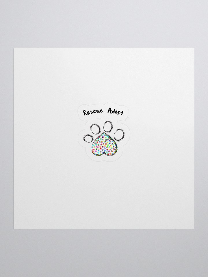 Whimsical Paw Print Kiss Cut Stickers product image (1)