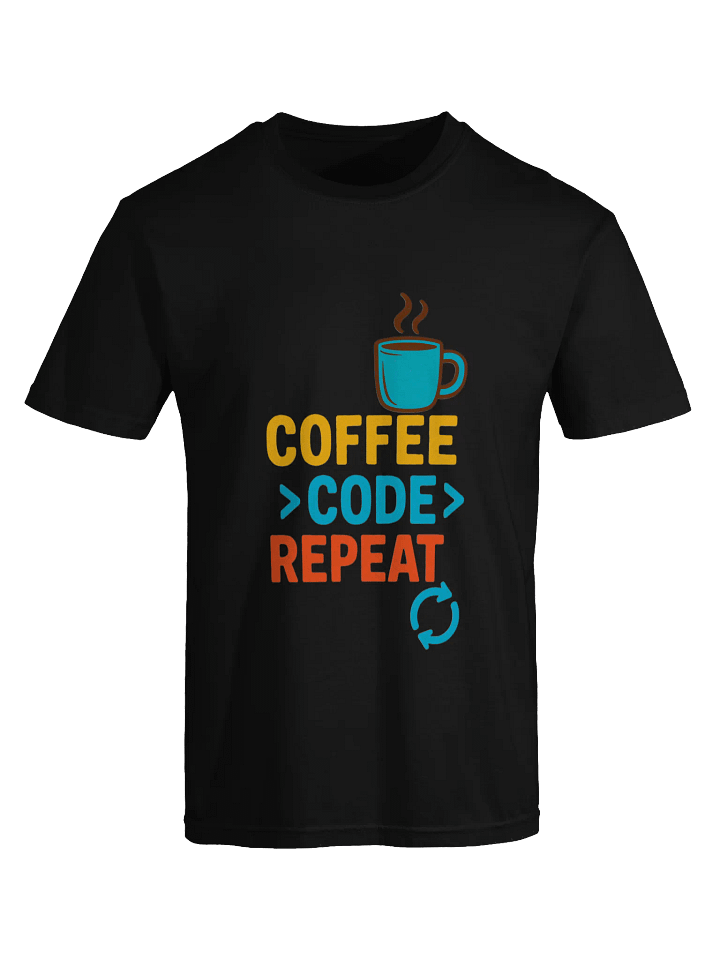 Coffee Code Repeat T-Shirt product image (1)