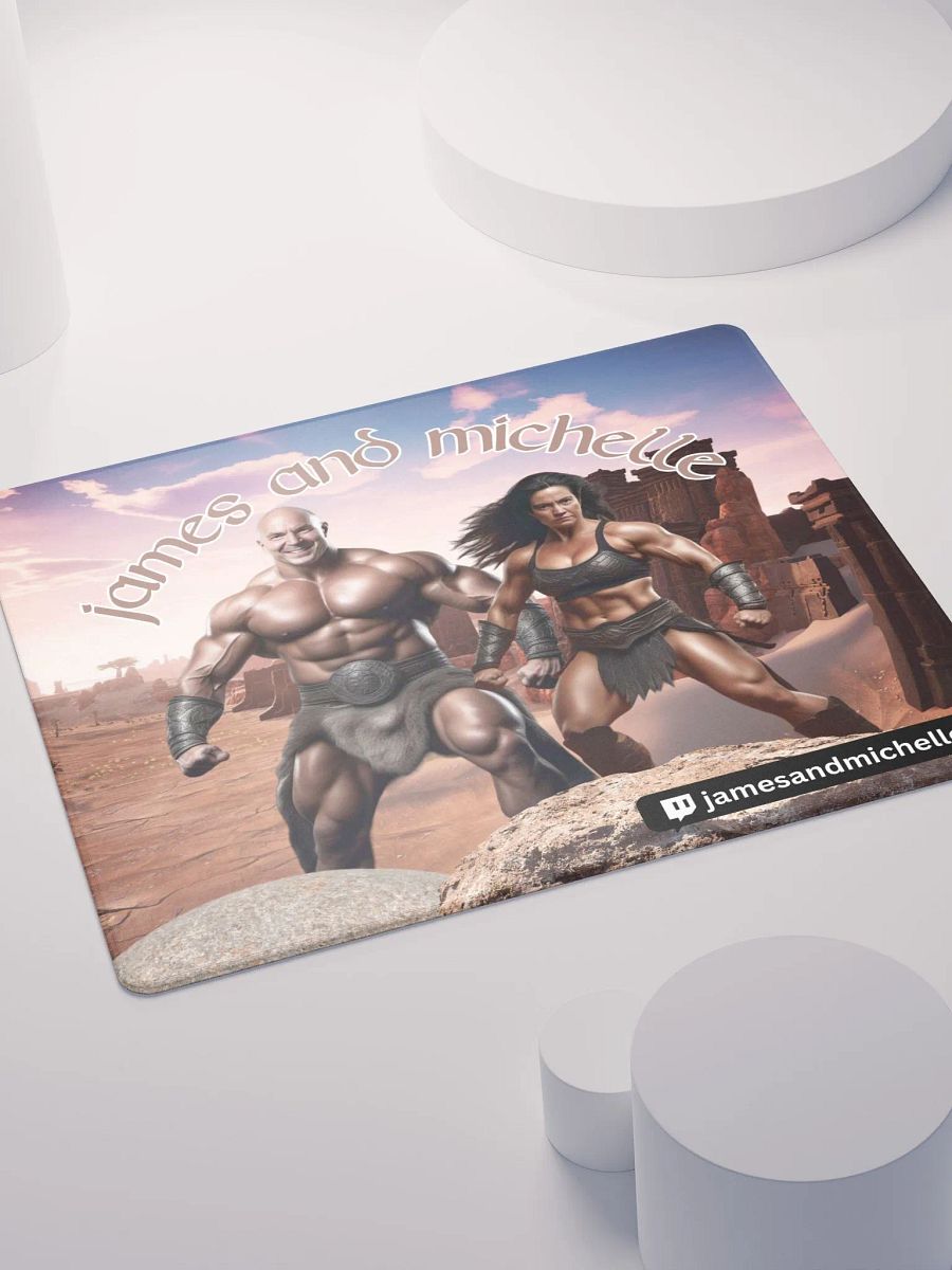 James and Michelle Exiles, Gaming Mouse Pad 18″×16″ product image (4)
