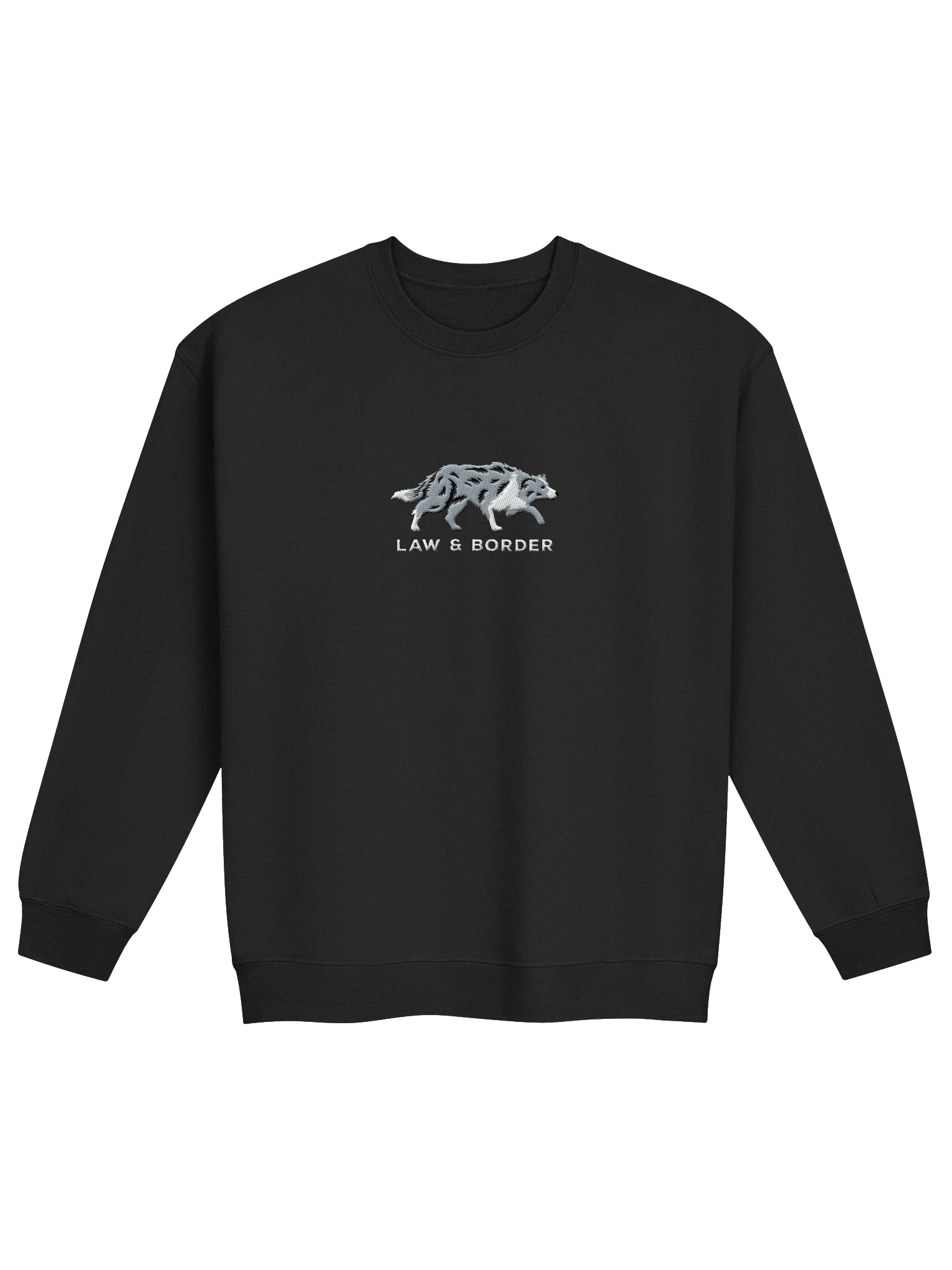 Law and Border Sweatshirt (Embroidered) of a Border Collie(Blue Merle) product image (6)