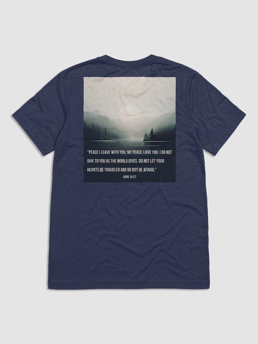 Tranquil Peace Christian Triblend T-Shirt | John 14:27 product image (2)
