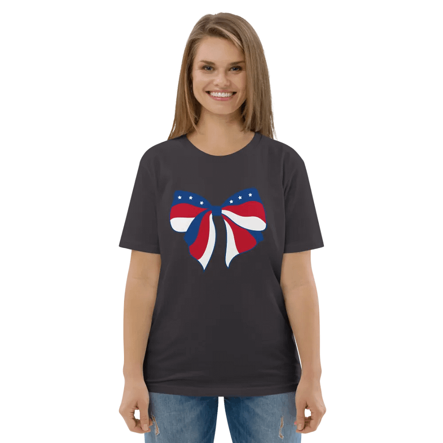 Patriotic Pride Bow Graphic T-Shirt product image (108)