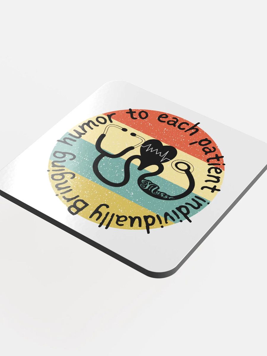 Bringing humor to each patient individually Cork Coaster product image (4)