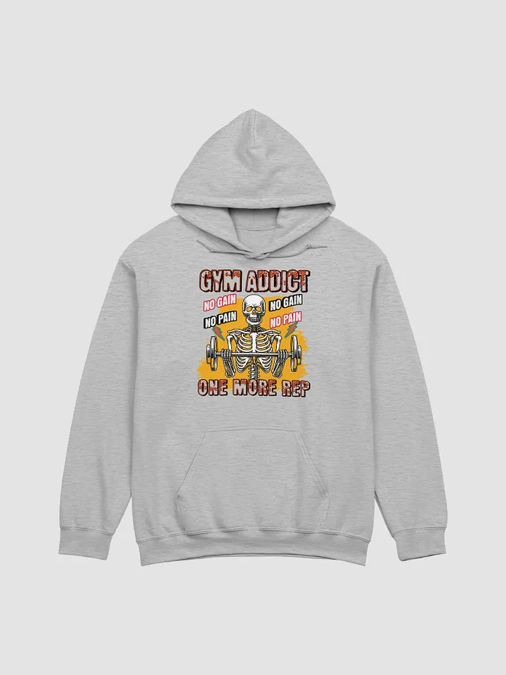 Gym Addict One More Rep Skeleton Hoodie product image (31)