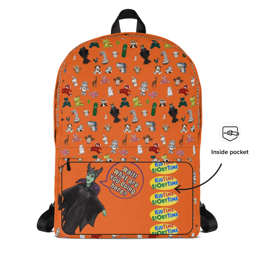 The KidTime StoryTime Character Backpack (Orange) product image (5)