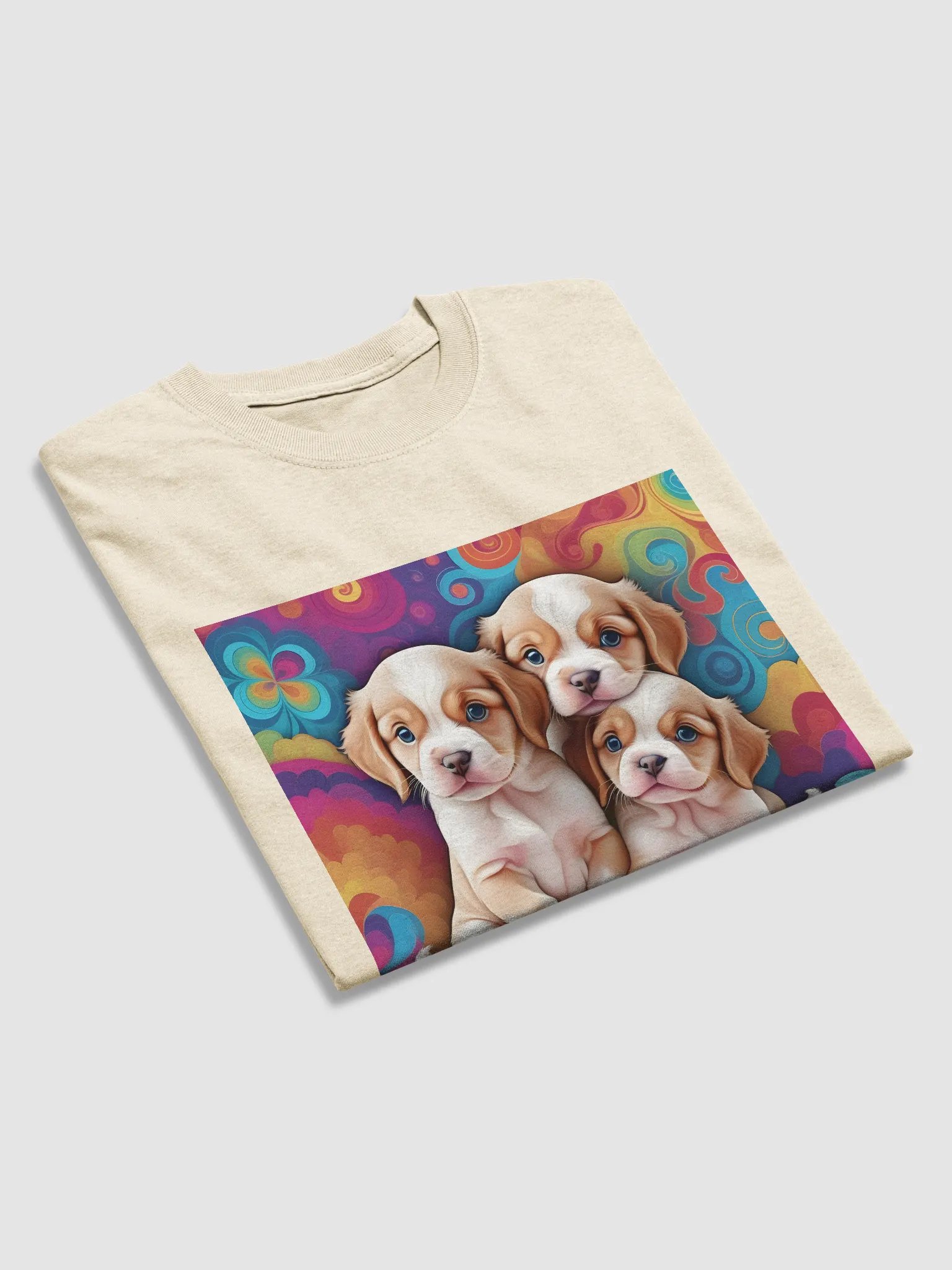 3 adorable puppies psychedelic world product image (3)