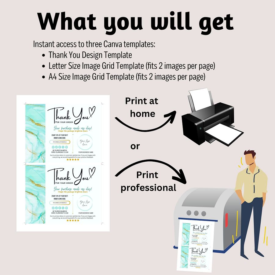 Marina - Thank You Card Template product image (5)