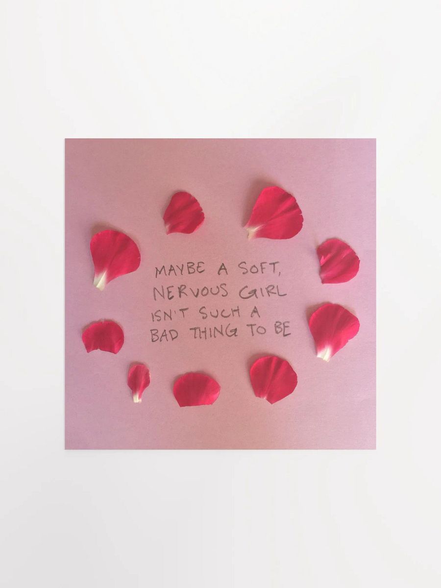 Soft Nervous Girl Art Print product image (3)