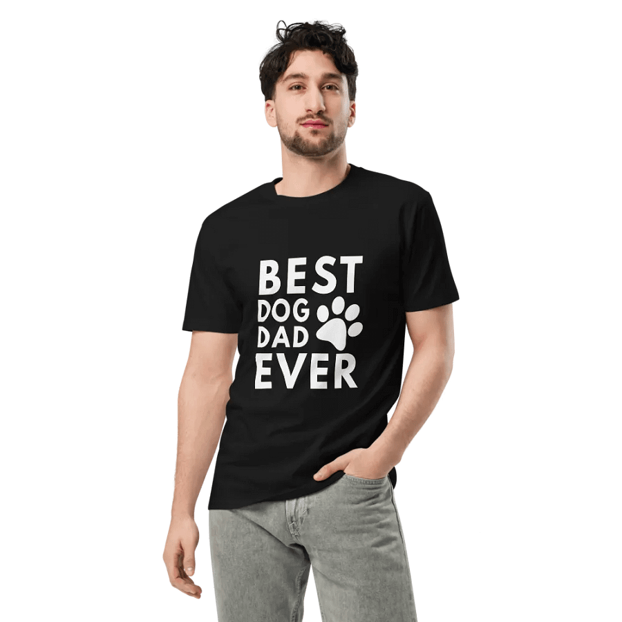 Best Dog Dad Ever Unisex Premium T-Shirt product image (3)