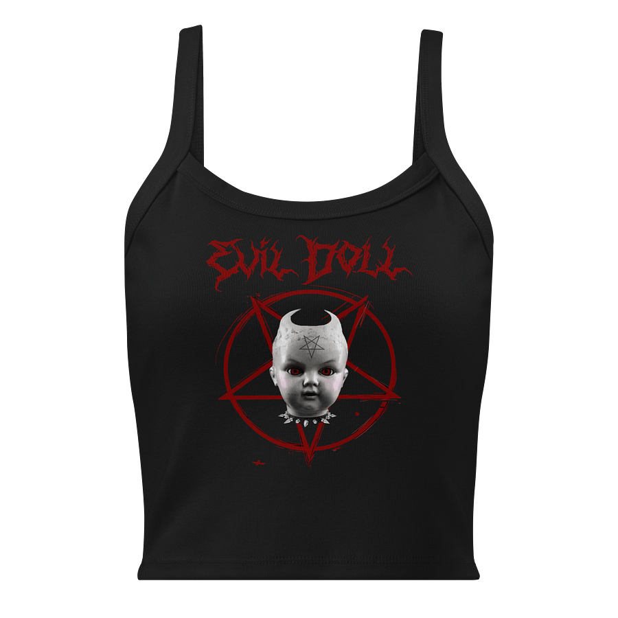 EVIL DOLL WOMEN'S MICRO-RIB TANK TOP product image (1)