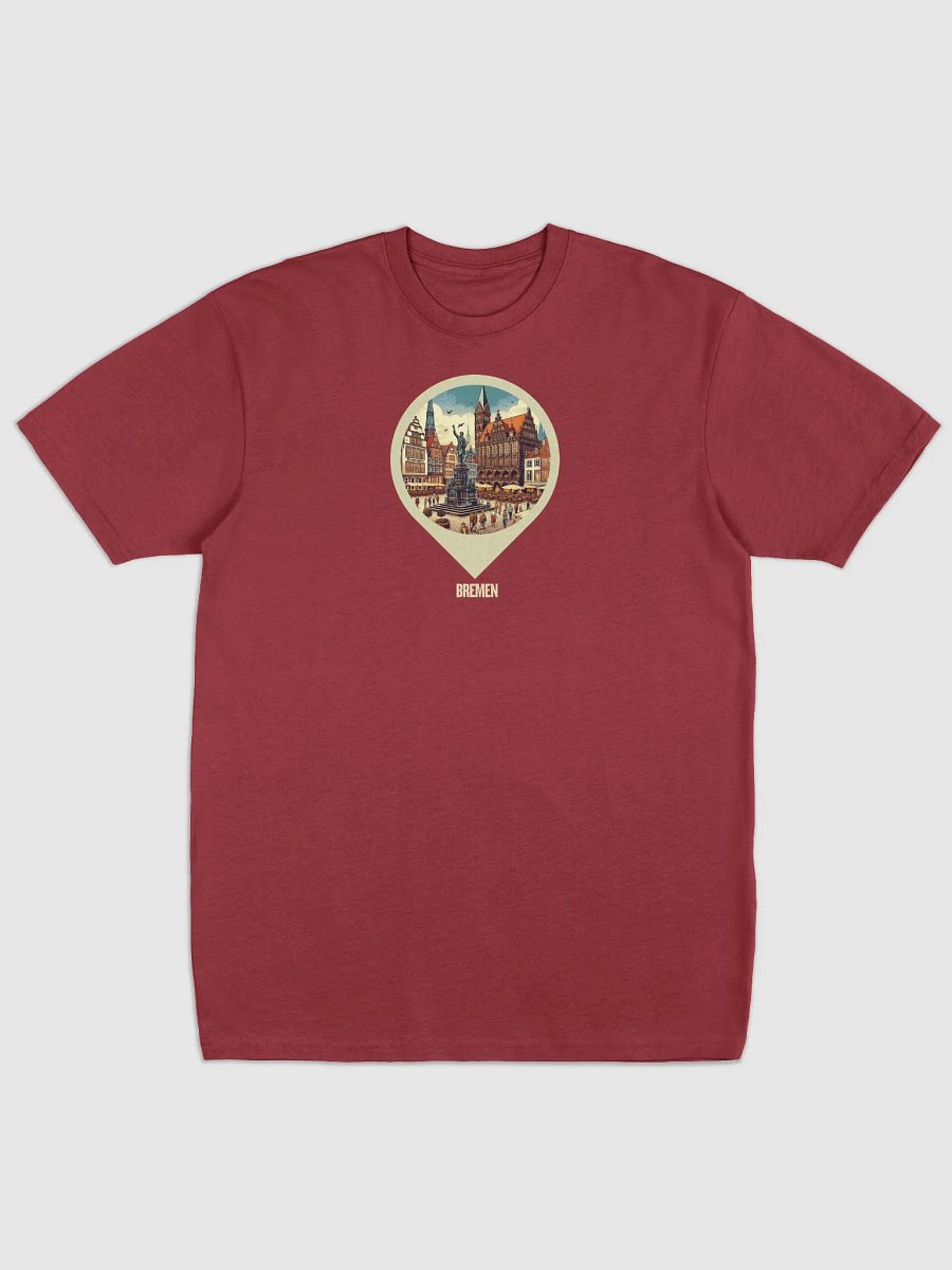 Premium Cotton Heavyweight Tee - Unmatched Comfort & Style | AI Design Bremen city product image (2)