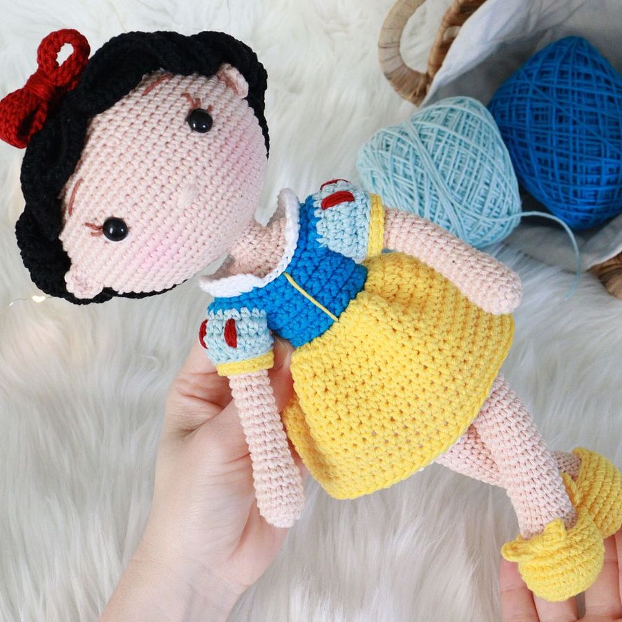 Princess Snow White Amigurumi Crochet Pattern (Digital Download) product image (4)