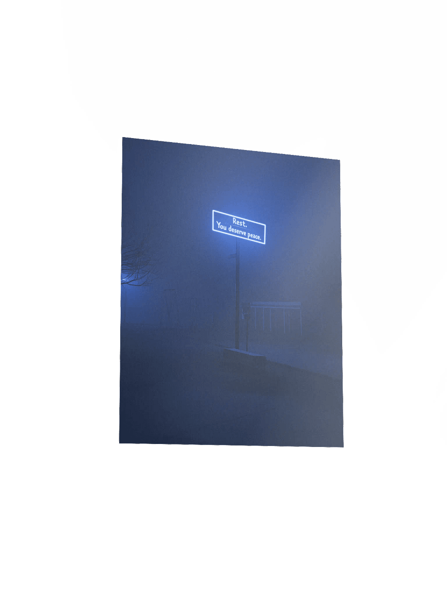 "Rest, you deserve peace" Matte Poster product image (16)
