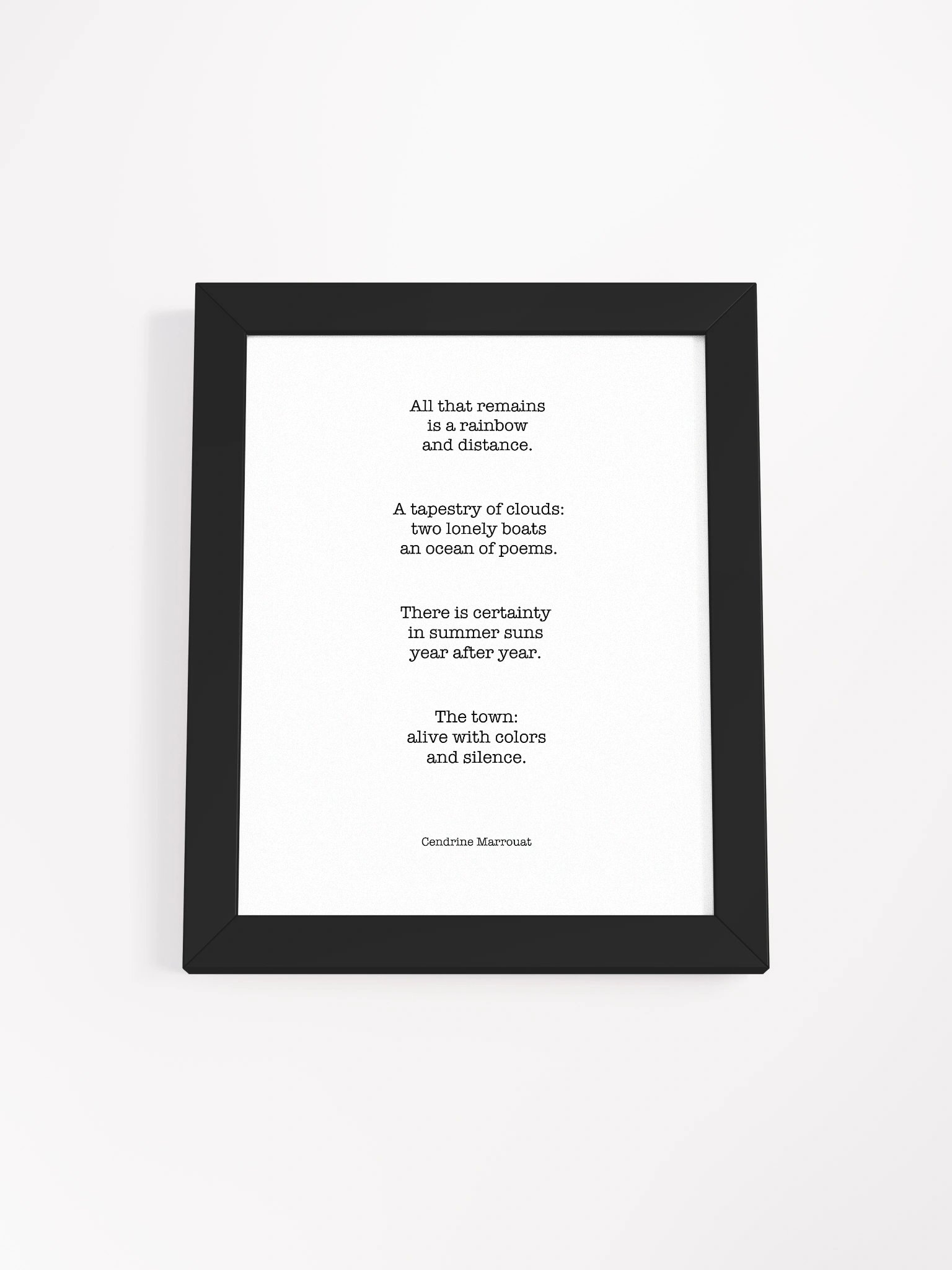 Four Haiku (Framed Poster) product image (2)