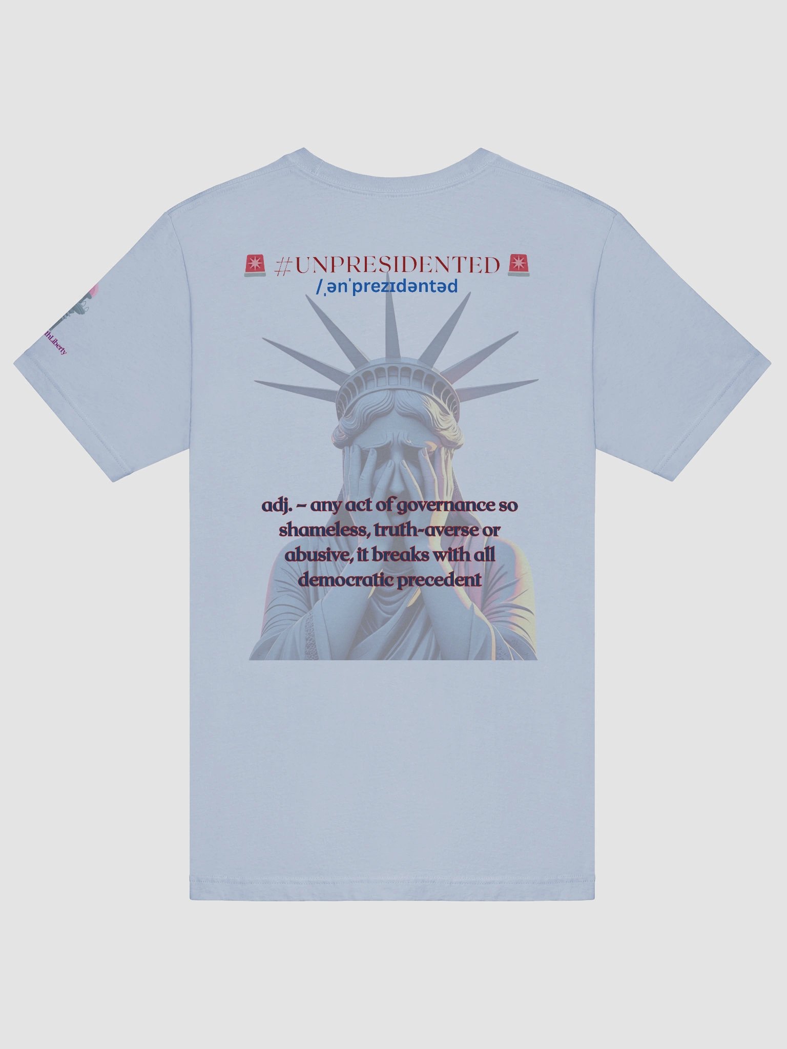 Stand With Liberty Barbed Wire American Flag Bella & Canvas 3001 Supersoft Tee product image (6)