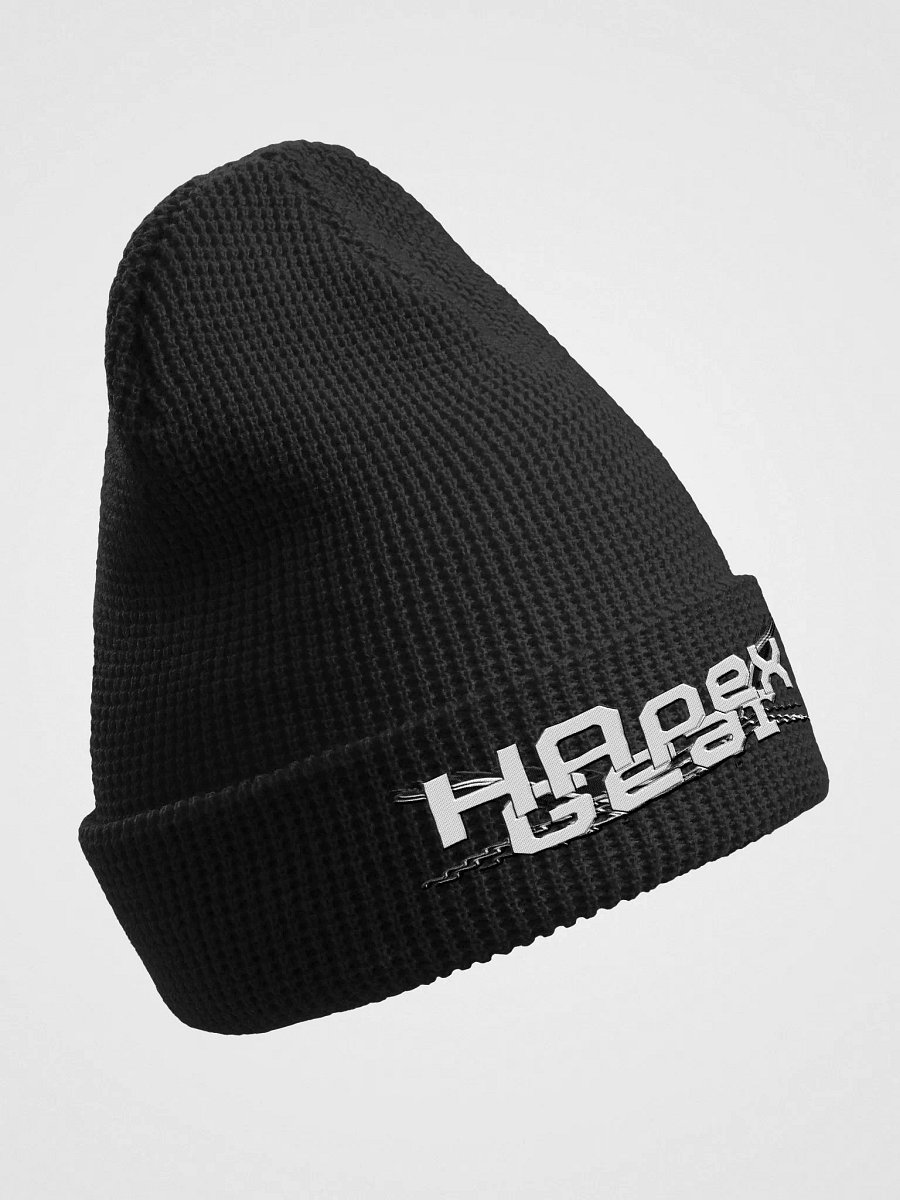 Waffle Beanie - Embroidery - White HApex Gear White Logo product image (39)