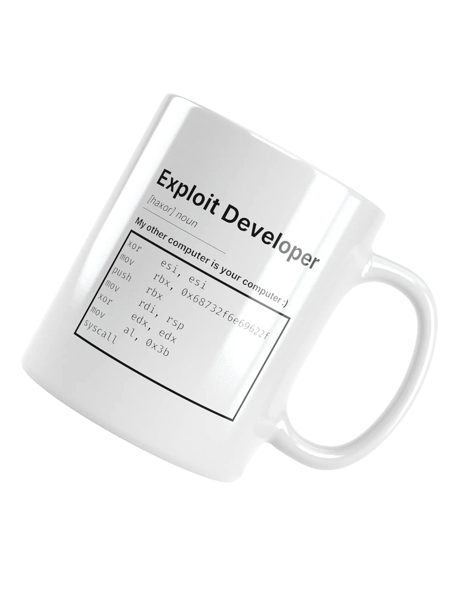 Exploit Developer Coffee Mug product image (4)