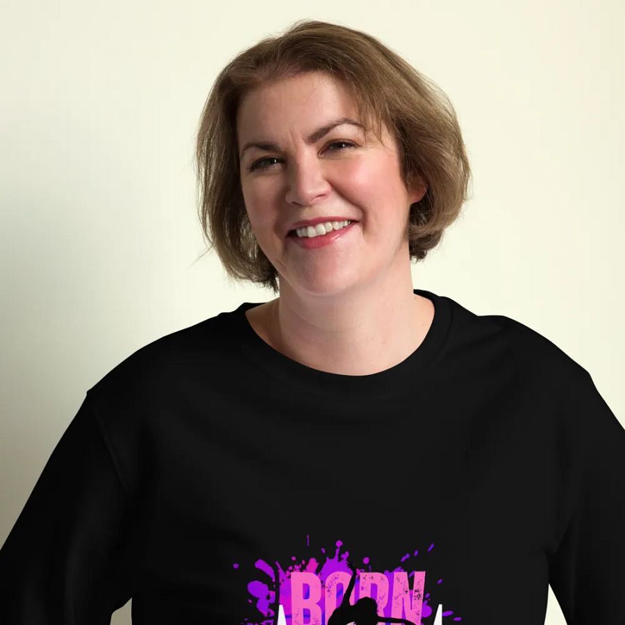 BORN TO DANCE Her Silhouette Unisex Organic Sweatshirt product image (12)