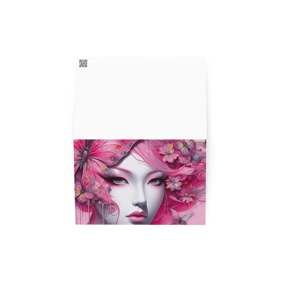 Pink Butterfly Greeting Card product image (2)