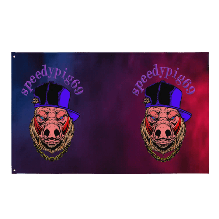 Speedypig69 Signature Flag product image (1)