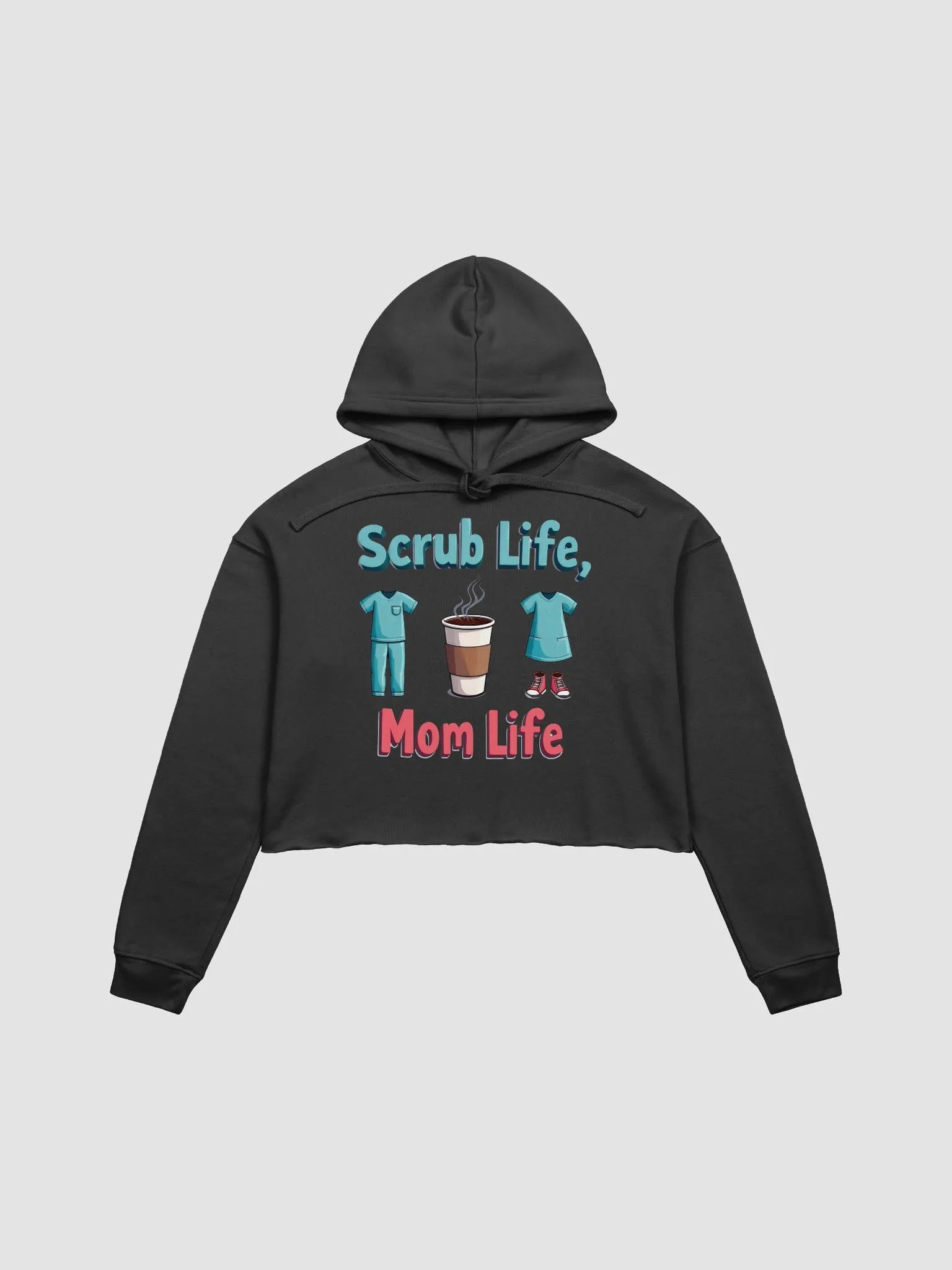 Scrubs & Coffee Crop Hoodie product image (9)