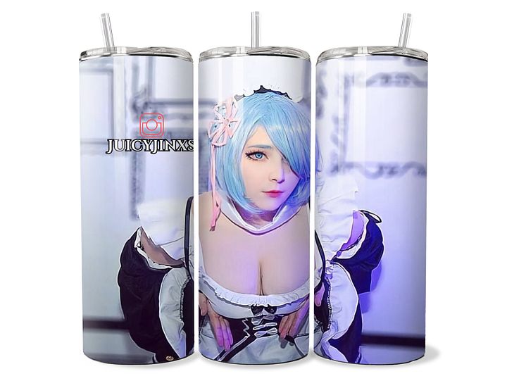 Re:Zero - Rem Cosplay Tumbler (JuicyJinxs) - 20oz Stainless Steel product image (1)