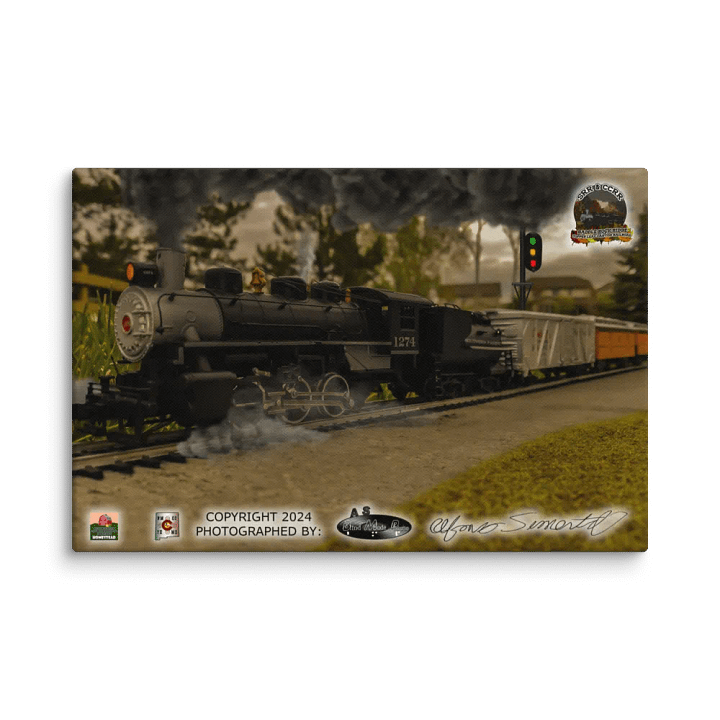 STEAM PASSENGER TRAIN CANVAS PRINT product image (6)