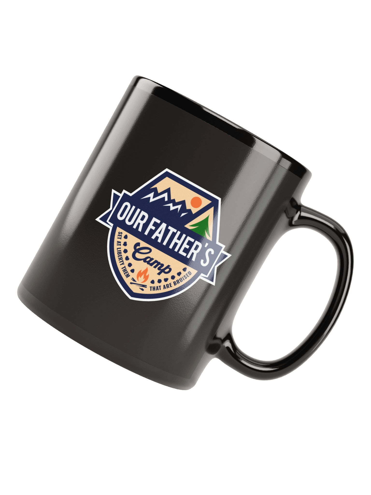 Our Father's Camp Black Coffee Mug product image (8)