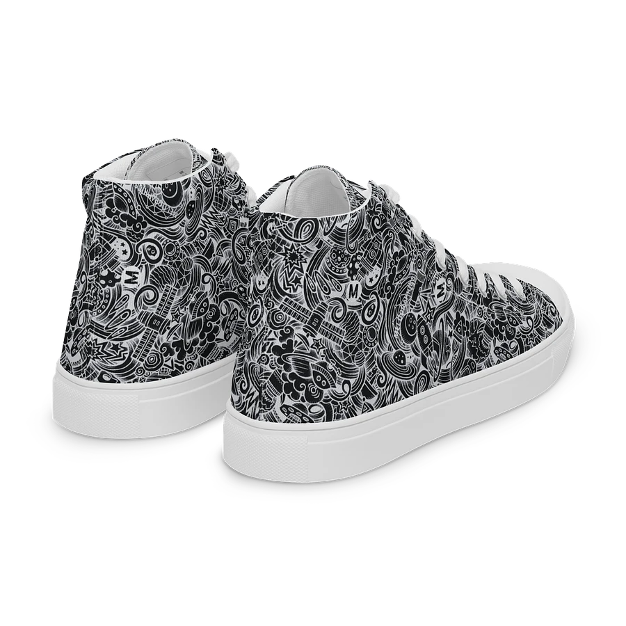 Dark Space Scribble - Women's High Tops | #MadeByMELO product image (9)