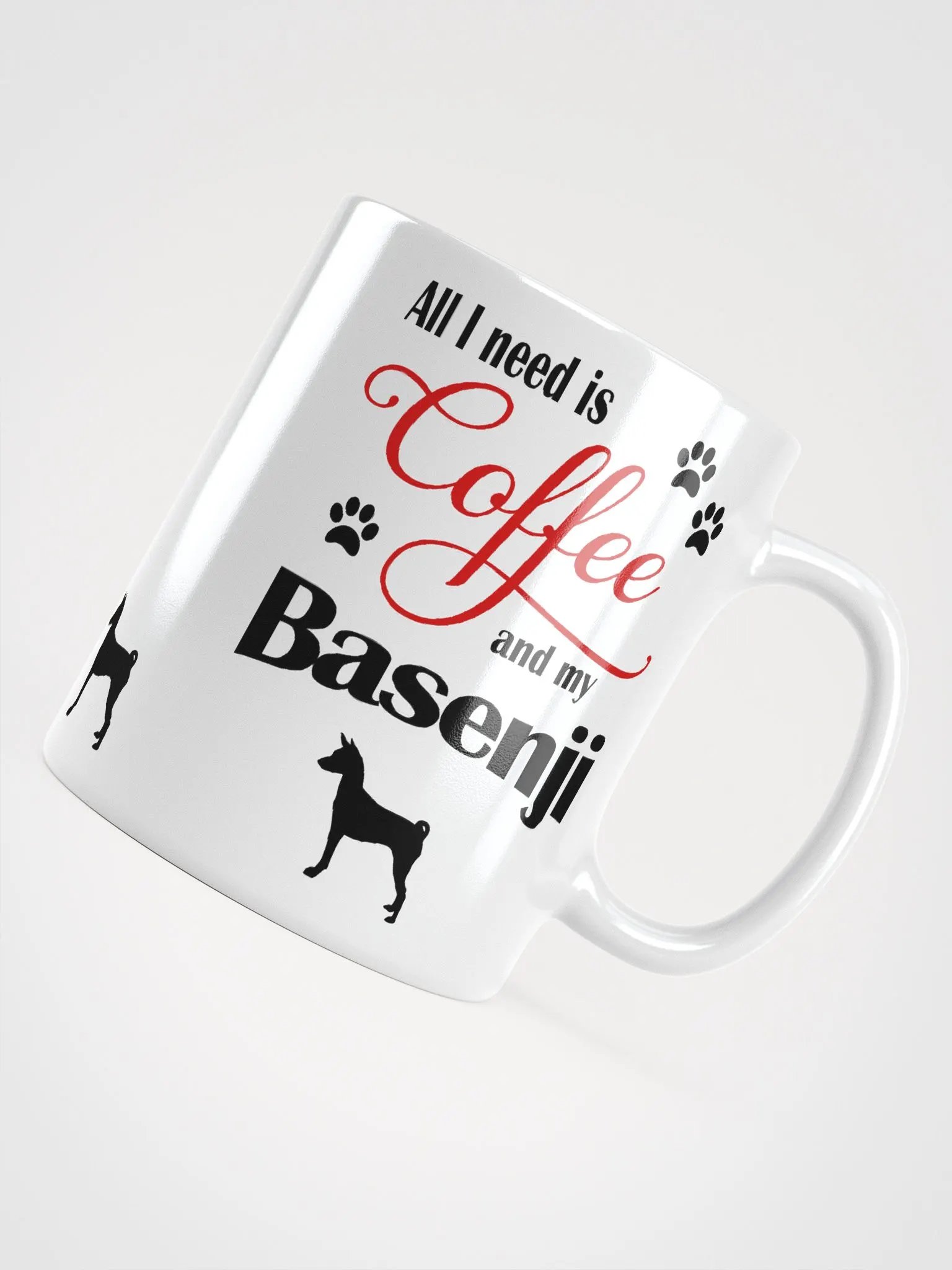 Coffee and my Basenji Mug product image (4)