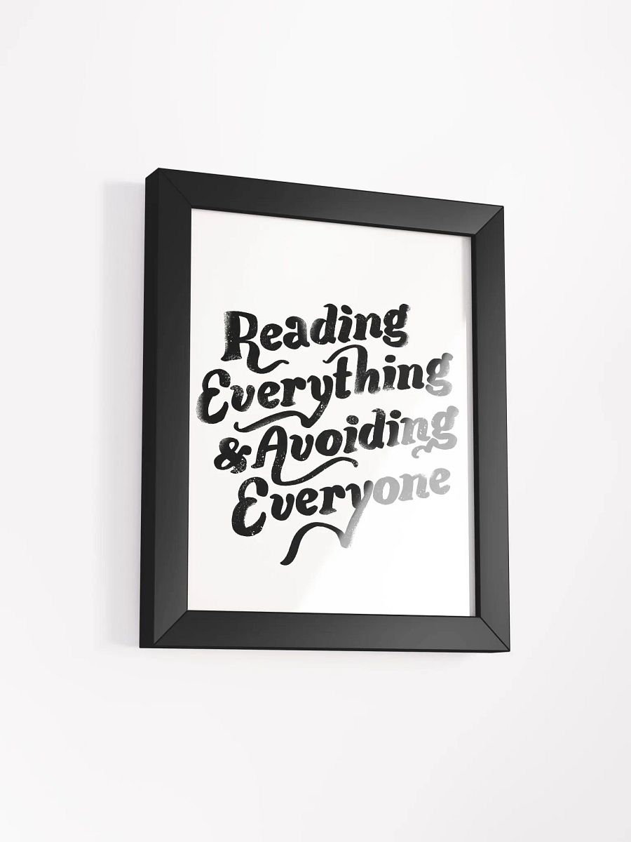 Reading Everything Framed Art Print product image (30)