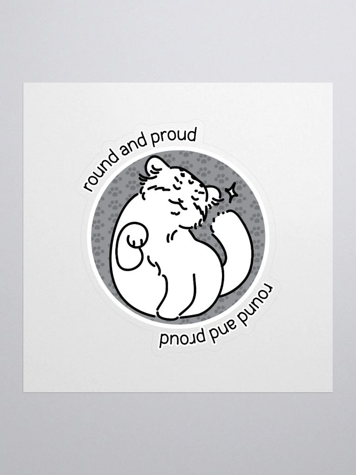 Round and Proud Manul Unlabeled Version - Sticker product image (2)